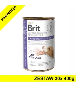 30x 400g - Gastrointestinal Low Fat - Brit Veterinary Diets - karma mokra weterynaryjna dla psa o obniżonej zawartości tłuszczu