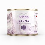 Farma karma mokra dla kota monobiałkowa Sarna 200g
