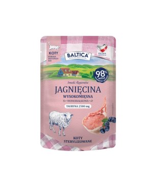 Baltica Smaki Regionów karma mokra dla kotów dorosłych Mono Jagnięcina 100g