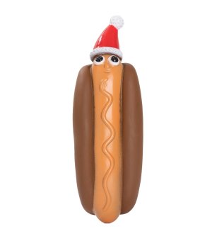 🎄🎁 UNIQ PETS Winylowy Świąteczny Hot Dog 18,5cm