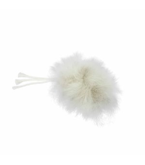 BUBA Zabawka dla kota Pompon z naturalnej owcy ze sznurkiem