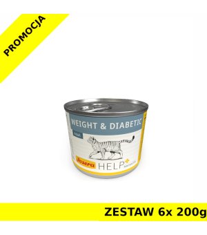 6x 200g - Diabetic - Josera Help - dla kota - karma weterynaryjna - przy cukrzycy, nadwadze - zestaw