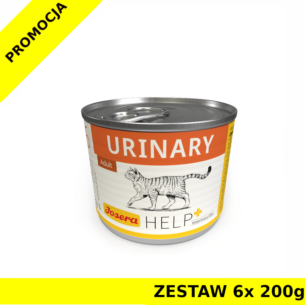 6x 200g - Urinary - Josera Help - dla kota - karma weterynaryjna - na kamienie struwitowe - zestaw