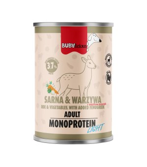 BUBAlicious karma mokra dla psa Light Sarna z Warzywami 400g