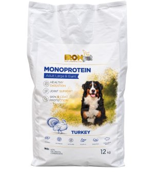 IRONpet Adult Large Breed Turkey 12kg - indyk - NOWA RECEPTURA