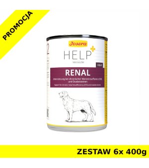 Karma mokra dla psów Josera Help Renal Dog 6x 400g - zestaw