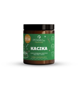 PERROland TOPPERS dla psa i kota liofilizowana posypka Kaczka 60g