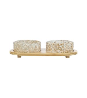 Trixie Miski Ceramiczne z bambusową podstawą 300ml