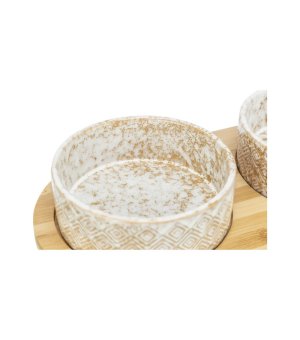 Trixie Miski Ceramiczne z bambusową podstawą 300ml