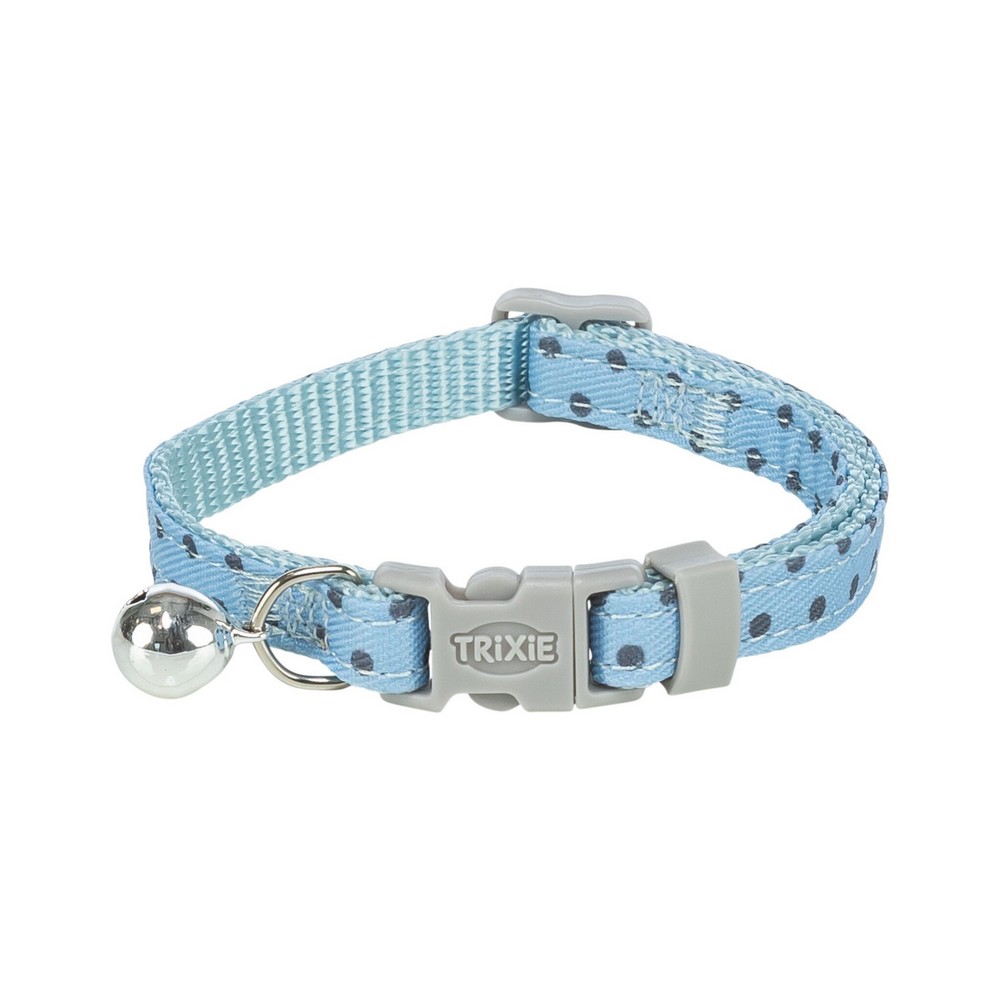 Trixie Obroża dla kota w kropki 20-30cm 10mm niebieska
