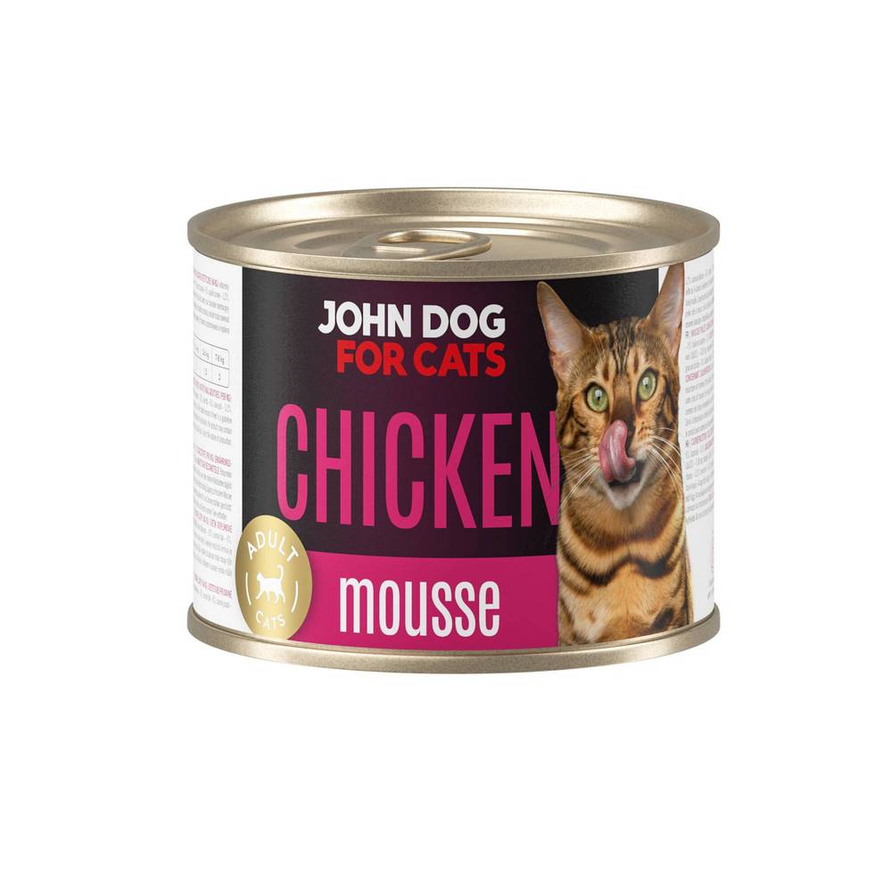 John Dog karma mokra dla kotów dorosłych MUS Kurczak 200g