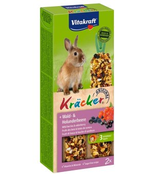 Vitakraft Kracker 2szt. dla królika  - owoce leśne, czarny bez