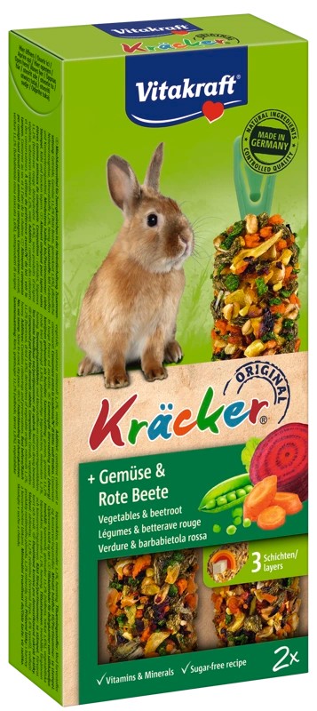 Vitakraft Kracker 2szt. dla królika - warzywa, burak
