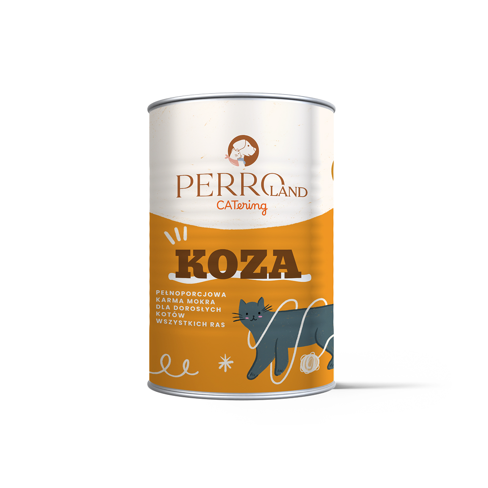 400g - Koza - PERROland CATering - karma mokra dla kotów dorosłych