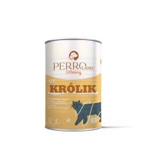 400g - Królik - PERROland CATering - karma mokra dla kotów dorosłych