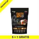 5+1 GRATIS Tasty Dogs Life karma mokra dla szczeniąt danie w galaretce Junior Kaczka 500g saszetka