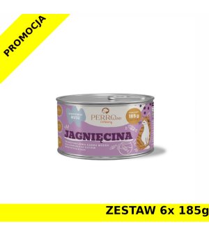 6x 185g - Jagnięcina - PERROland CATering - karma mokra dla kotów dorosłych - zestaw