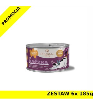 6x 185g - Kaczka - PERROland CATering - karma mokra dla kotów dorosłych - zestaw