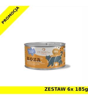 6x 185g - Koza - PERROland CATering - karma mokra dla kotów dorosłych - zestaw