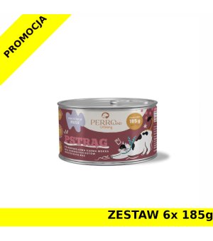 6x 185g - Pstrąg - PERROland CATering - karma mokra dla kotów dorosłych - zestaw