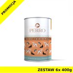 6x 400g - Dorsz z marchewką - Perro - karma mokra dla psa dorosłego - zestaw