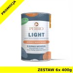 6x 400g - Królik z Warzywami - Perro Light - karma mokra monobiałkowa dla psa dorosłego - zestaw