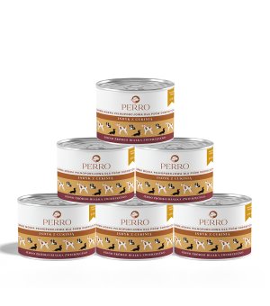 6x 410g - Indyk z cukinią - Perro - karma mokra dla psów dorosłych - zestaw