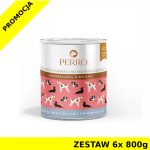 6x 800g - Jagnięcina z dynią - Perro - karma mokra dla psa dorosłego - zestaw