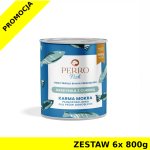 6x 800g - Sardynka z Cukinią - Perro Fish - karma mokra dla psa dorosłego - zestaw