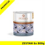 6x 800g - Indyk z dynią - szczenięta - Perro - karma mokra dla psa - zestaw - NOWA FORMUŁA