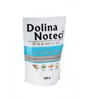Karma mokra dla psa Dolina Noteci Jagnięcin saszetka 500g