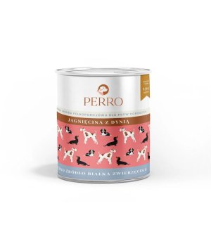 800g - Jagnięcina z dynią - Perro - karma mokra dla psa dorosłego - puszka