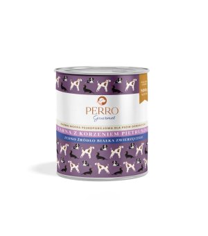 800g - Sarna z Korzeniem Pietruszki - Perro Gourmet - karma mokra dla psa dorosłego - puszka