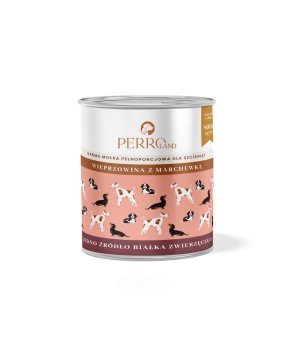 800g - Wieprzowina z marchewką - szczenięta - Perro - karma mokra dla psa - puszka - NOWA FORMUŁA I GRAMATURA