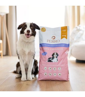 Perro - Indyk z Królikiem z batatami - szczenięta wszystkich ras - karma sucha dla psa 1kg (waga)