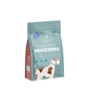 9kg - Perro Gourmet karma sucha dla psów dorosłych Dziczyzna tłoczona na zimno