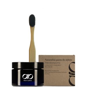 Aio Nature Zestaw Czyste Zęby - pasta + szczoteczka