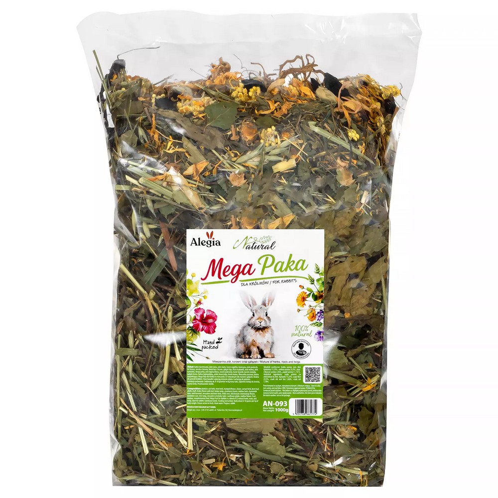 Alegia Mega Paka mieszanka ziół i korzeni dla Królik 1kg