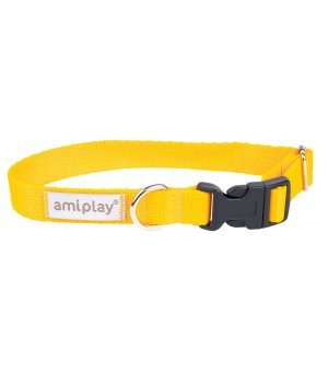 Amiplay Obroża Samba S ŻÓŁTY 20-35cm