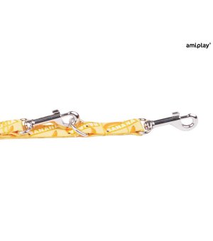 Amiplay Smycz 7in1 BeHappy M 100-200cm Banana