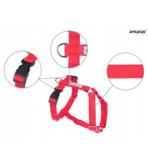 Amiplay Szelki Guard Samba M CZERWONY