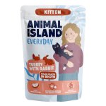 Animal Island Everyday Kitten mokra karma dla kociąt - Indyk z Królikiem w Rosole 85g