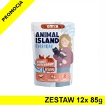 Animal Island Everyday Kitten mokra karma dla kociąt - Indyk z Królikiem w Rosole ZESTAW 12x 85g