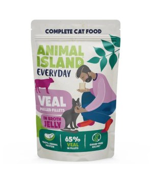 Animal Island Everyday mokra karma dla kota - Cielęcina w galaretce 85g