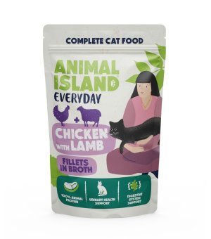 Animal Island Everyday mokra karma dla kota - Kurczak z Jagnięciną w Rosole 85g