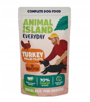 Animal Island Everyday mokra karma dla psa Indyk w rosole 150g