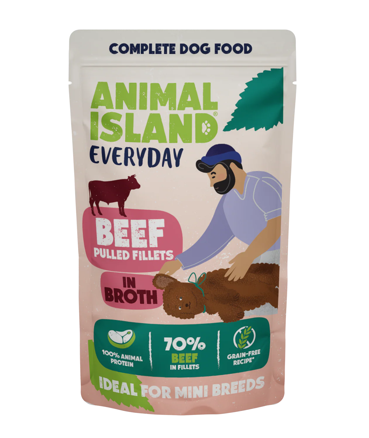 Animal Island Everyday mokra karma dla psa Wołowina w rosole 150g