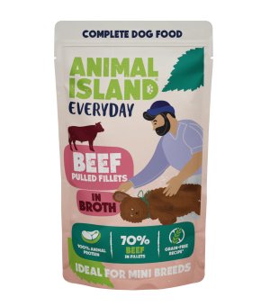 Animal Island Everyday mokra karma dla psa Wołowina w rosole 150g