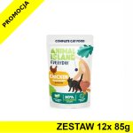 Animal Island Everyday mokra karma dla kota - Kurczak Fileciki w rosole ZESTAW 12x  85g