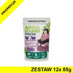 Animal Island Everyday mokra karma dla kota - Kurczak z Jagnięciną w Rosole ZESTAW 12x 85g